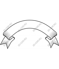 Vintage decorative banner ribbon