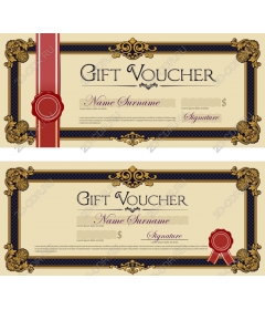 Vintage gift certificate
