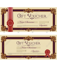 Vintage gift certificate