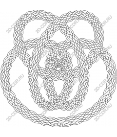Intricate interwoven loops