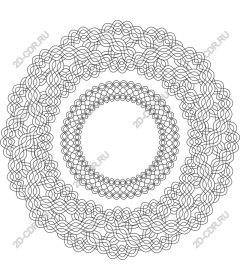  Elegant pattern of circular lace