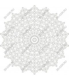  Elegant intricate mandala