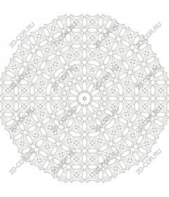 Intricate floral mandala