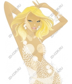 Glamorous blonde model