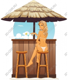  Tropical beach bar