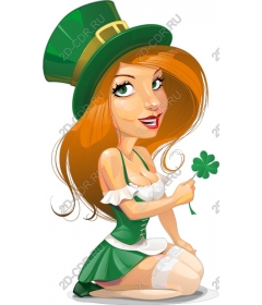  Charming girl-leprechaun