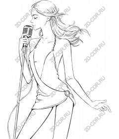  Elegant singing diva