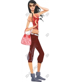  Chic fashion woman