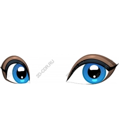 Expressive anime eyes