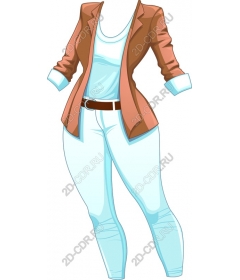  Chic fashion: blazer and trousers (/)