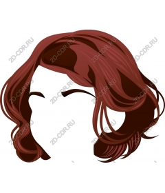  Curly brown hair