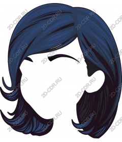  Chic blue haircut