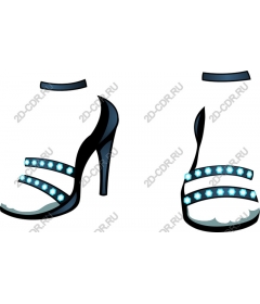Glamorous high heel sandals