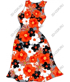  Dress with floral print