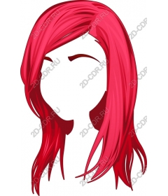  Bright pink hair