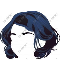  Elegant dark blue hair