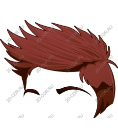  Bright brown hair