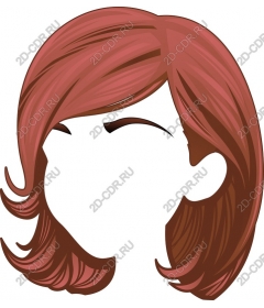  Elegance red: stylish hairstyle