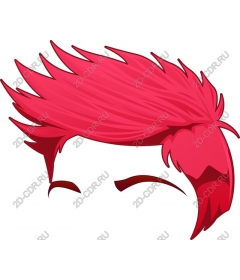  Bright pink hair