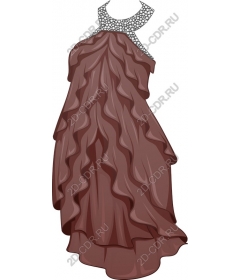  Elegant chocolate brown dress