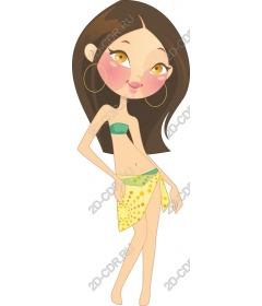  Bright Beach Girl