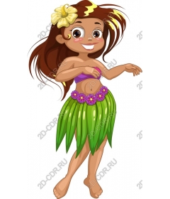  Tropical hula girl