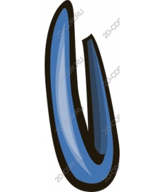  Bright blue clip