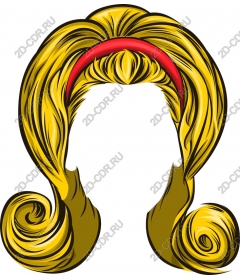 Golden glam hair