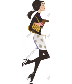  A stylish fashionista with the pet