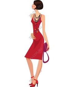  Charming red dress