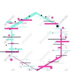 Geometric frame - modern abstract frame