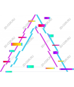 Яркий треугольный геометрический