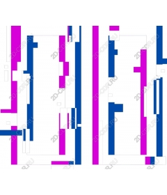  Bright blue-pink abstract