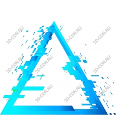 Dynamic blue triangle