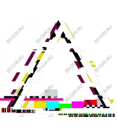  Abstract bright triangle