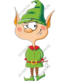Funny elf character