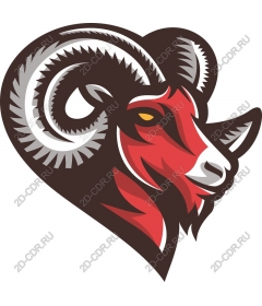  Ferocious head of a RAM