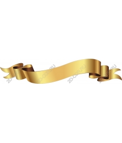  Elegant gold ribbon
