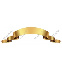  Elegant banner with gold ribbon