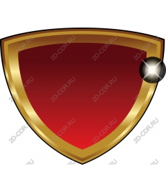  Luxurious red and gold shield