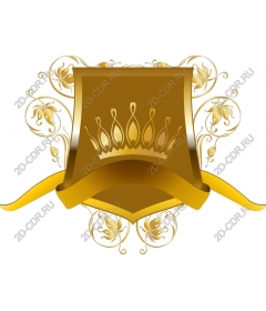 Golden Crown Cross