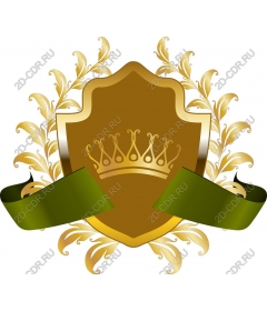 Golden shield of the crown