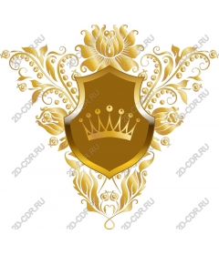 Golden shield of the crown