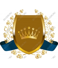 Golden shield of the crown