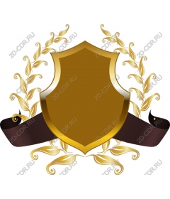  Elegant logo Gold shield