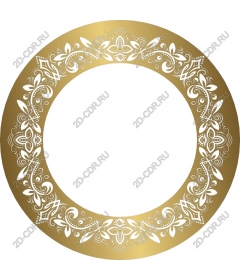  Elegant Golden floral frame