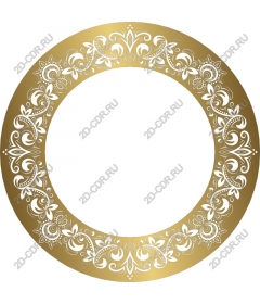 Gold floral frame