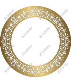 Gold decorative frame