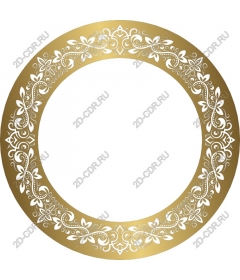 Gold floral frame