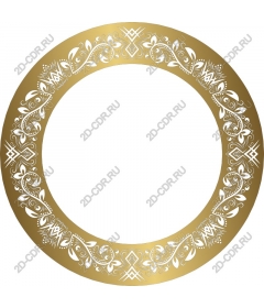  Elegant gold decorative frame
